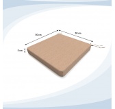 Poduszka na ławkę ogrodową, huśtawkę, poduszka ogrodowa, 50x50x5cm, Beż