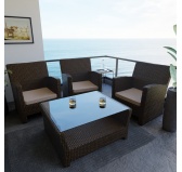 Poduszka na ławkę ogrodową, huśtawkę, poduszka ogrodowa, 60x60x5cm, Beż