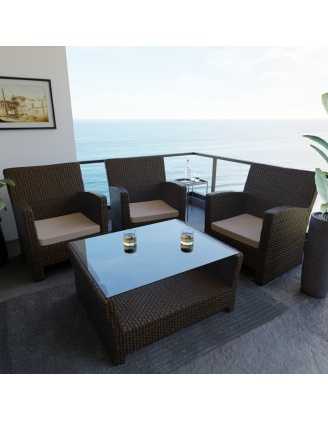 Poduszka na ławkę ogrodową, huśtawkę, poduszka ogrodowa, 60x60x5cm, Beż