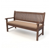 Poduszka na ławkę ogrodową, huśtawkę, poduszka ogrodowa, 170x40x5cm, Beż