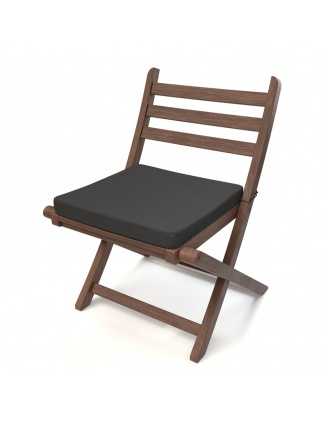 Poduszka na ławkę ogrodową, huśtawkę, poduszka ogrodowa, 50x50x5cm, Antracyt