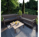 Poduszka na ławkę ogrodową, huśtawkę, poduszka ogrodowa, 100x40x5cm, Antracyt