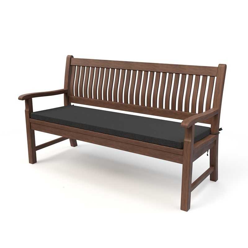 Poduszka na ławkę ogrodową, huśtawkę, poduszka ogrodowa, 200x40x5cm, Antracyt Poduszka na ławkę ogrodową, huśtawkę, poduszka ogrodowa, 200x40x5cm, Antracyt