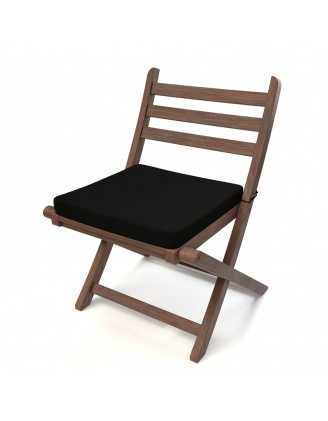 Poduszka na ławkę ogrodową, huśtawkę, poduszka ogrodowa, 70x70x5cm, Czarny