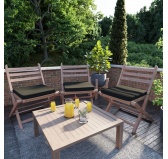 Poduszka na ławkę ogrodową, huśtawkę, poduszka ogrodowa, 70x70x5cm, Czarny Poduszka na ławkę ogrodową, huśtawkę, poduszka ogrodowa, 70x70x5cm, Czarny