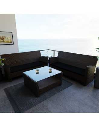 Poduszka na ławkę ogrodową, huśtawkę, poduszka ogrodowa, 120x50x5cm, Czarny