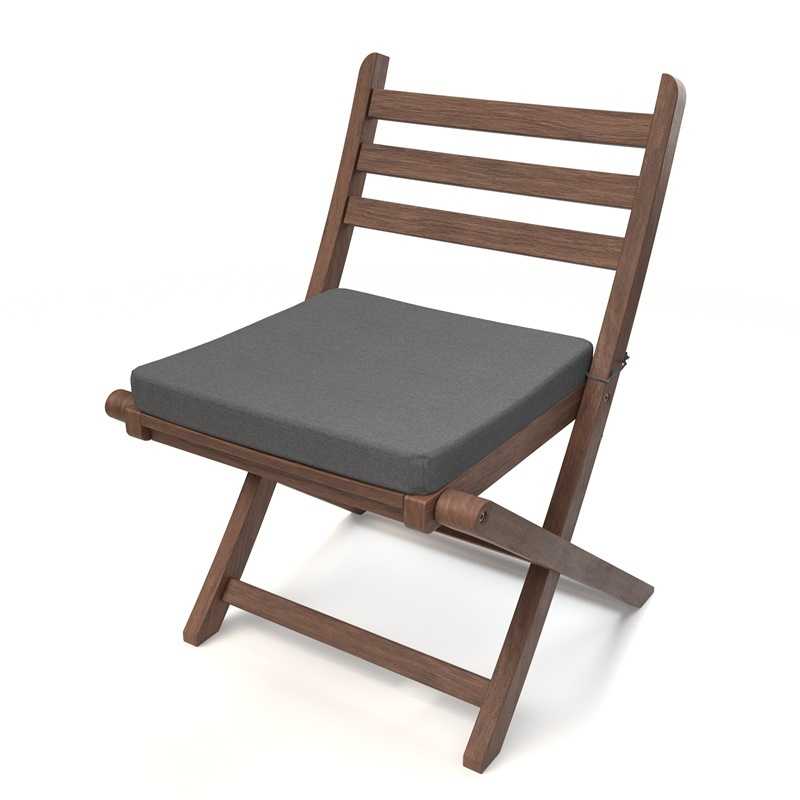 Poduszka na ławkę ogrodową, huśtawkę, poduszka ogrodowa, 50x50x5cm, Szary