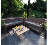 Poduszka na ławkę ogrodową, huśtawkę, poduszka ogrodowa, 180x40x5cm, Szary