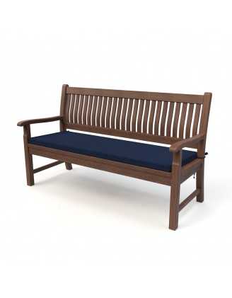 Poduszka na ławkę ogrodową, huśtawkę, poduszka ogrodowa, 140x40x5cm, Granatowy