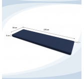 Poduszka na ławkę ogrodową, huśtawkę, poduszka ogrodowa, 170x50x5cm, Granatowy