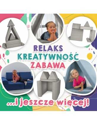 Materac 160×80×15 cm do modułowej sofy dziecięcej z miękkiego sztruksu, kolor czekoladowy brąz