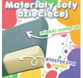 Materac 160×80×15 cm do modułowej sofy dziecięcej z miękkiego sztruksu, kolor czekoladowy brąz Materac 160×80×15 cm do modułowej sofy dziecięcej z miękkiego sztruksu, kolor czekoladowy brąz