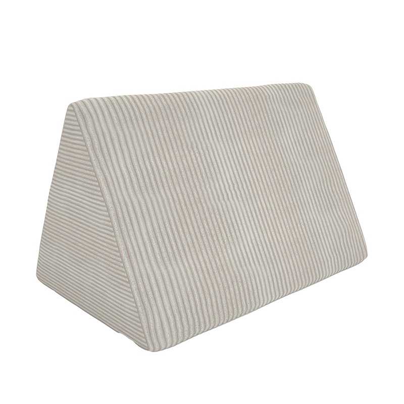 Poduszka trójkątna 55×35×35 cm do modułowej sofy dziecięcej z miękkiego sztruksu, kolor piaszczysty zmierzch