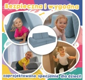 Poduszka półwałek 80×22×12 cm do modułowej sofy dziecięcej z miękkiego sztruksu, kolor czekoladowy brąz