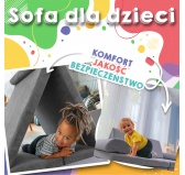 Poduszka półwałek 80×22×12 cm do modułowej sofy dziecięcej z miękkiego sztruksu, kolor leśna zieleń