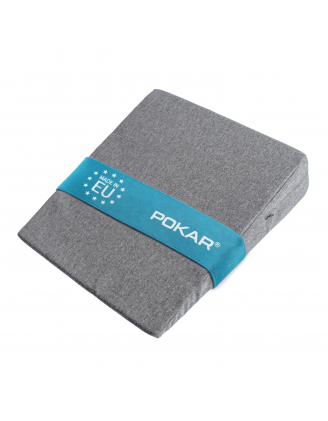 Poduszka klinowa do spania i siedzenia | Idealna na refluks | 80x68x16 cm | Szary