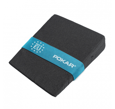 Poduszka klinowa do spania i siedzenia | Idealna na refluks | 80x68x16 cm | Antracyt