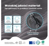Worek na zabawki | Zamienia się w wygodną pufę | Sztruks | 85x85x50 cm | Nocny kamyk