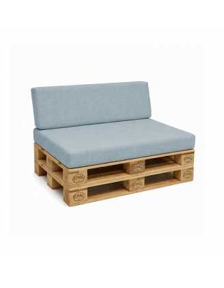 Zestaw 2 poduszek ogrodowych 120x80 + 120x40 Niebieski
