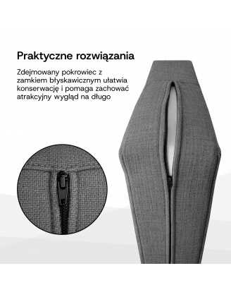 Zestaw 6 poduszek ogrodowych na palety Granatowy