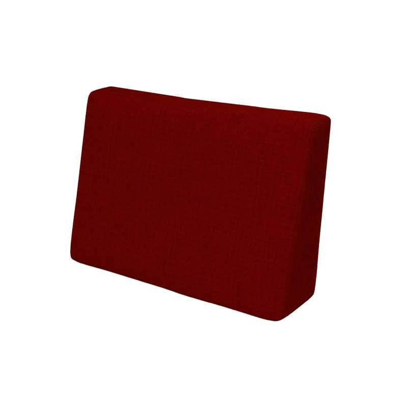 Poduszka ogrodowa na palety boczna 60x40x20/10 cm, Bordowy