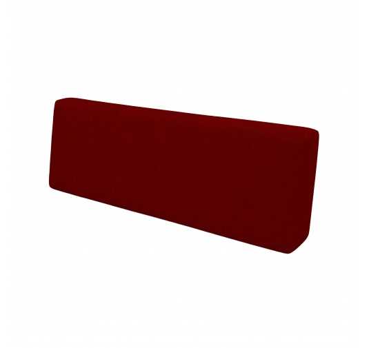 Poduszka ogrodowa na palety oparciowa 120x40x20/10 cm, Bordowy