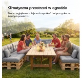 Zestaw 6 poduszek ogrodowych pikowanych na palety Niebieski