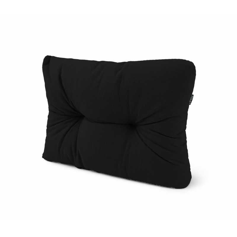 Poduszka ogrodowa pikowana boczna 60x40x15 Czarny Poduszka ogrodowa pikowana boczna 60x40x15 Czarny