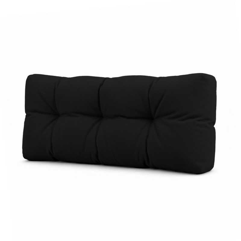 Poduszka ogrodowa pikowana oparciowa 120x40x15 Czarny Poduszka ogrodowa pikowana oparciowa 120x40x15 Czarny