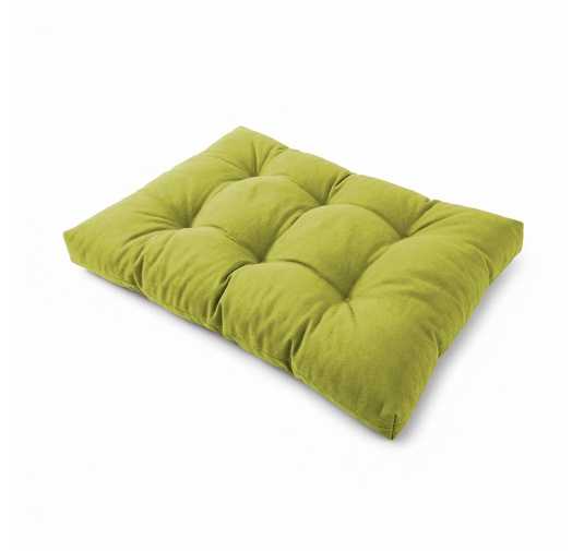 Poduszka ogrodowa na palety pikowana siedzisko 120x80x15 cm, Limonka