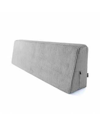Poduszka oparciowa na palety | Sztruks | 120x40 cm | Kolor szary