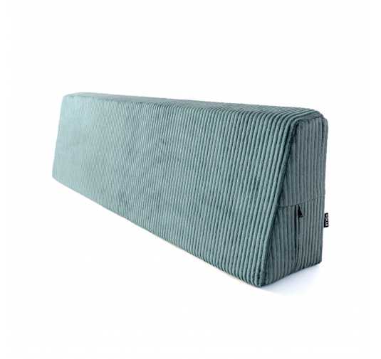 Poduszka oparciowa na palety | Sztruks | 120x40 cm | Kolor niebieski