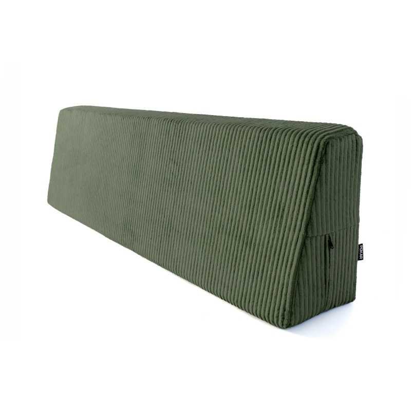 Poduszka oparciowa na palety | Sztruks | 120x40 cm | Kolor ciemny zielony