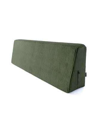 Poduszka oparciowa na palety | Sztruks | 120x40 cm | Kolor ciemny zielony