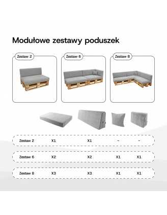 Poduszka dekoracyjna na palety | Sztruks | 40x40 cm | Kolor brąz