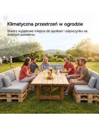 Poduszka boczna na palety | Sztruks | 60x40 cm | Kolor szary