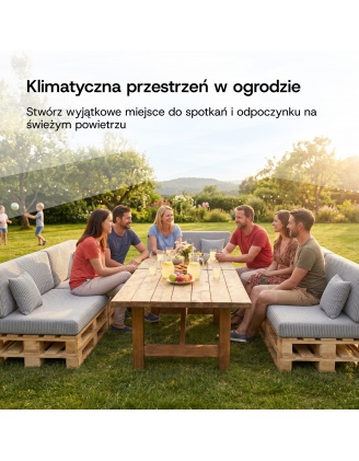 Zestaw 2 poduszek ogrodowych na palety | Sztruks | Kolor szary