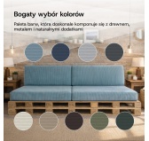 Zestaw 6 poduszek ogrodowych na palety | Sztruks | Kolor ciemny beż Zestaw 6 poduszek ogrodowych na palety | Sztruks | Kolor ciemny beż