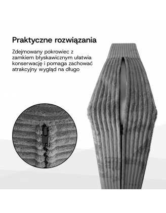 Zestaw 8 poduszek ogrodowych na palety | Sztruks | Kolor ciemny brąz