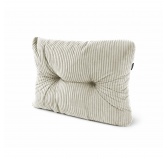 Poduszka boczna pikowana na palety | Sztruks | 60x40 cm | Kolor ciemny beż