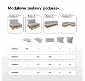 Zestaw 8 poduszek ogrodowych pikowanych na palety | Sztruks | Kolor ciemny zielony