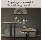 Biurko elektryczne z regulacją wysokości Dąb Sonoma 120x60