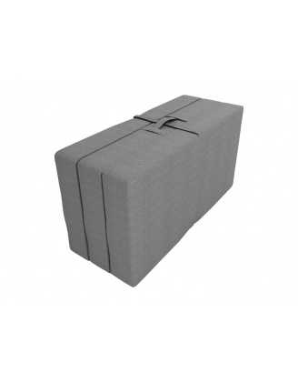 Materac turystyczny składany 3 częściowy 160x195x15 Szary