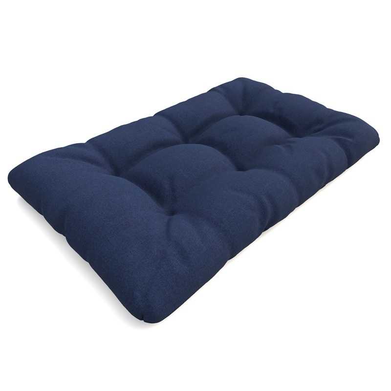 Poduszka ogrodowa pikowana siedziskowa 120x80x12 Granatowy Poduszka ogrodowa pikowana siedziskowa 120x80x12 Granatowy