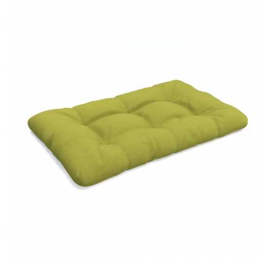 Poduszka ogrodowa na palety pikowana siedzisko 120x80x12 cm, Limonka