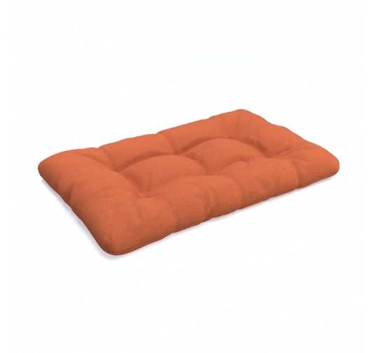 Poduszka ogrodowa na palety pikowana siedzisko 120x80x12 cm, Pomarańczowy