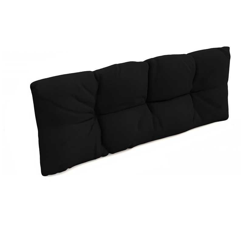 Poduszka ogrodowa oparciowa, wodoodporna, pikowana, 120x40, Czarny Poduszka ogrodowa oparciowa, wodoodporna, pikowana, 120x40, Czarny