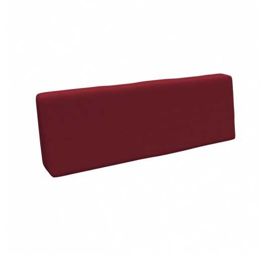 Poduszka ogrodowa na palety oparciowa 120x40x20/10 cm, Bordowy