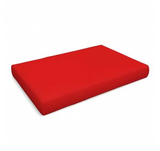 Poduszka ogrodowa wodoodporna siedziskowa 120x80x15 Czerwony