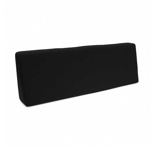 Poduszka ogrodowa wodoodporna oparciowa 120x40x15 Czarny
